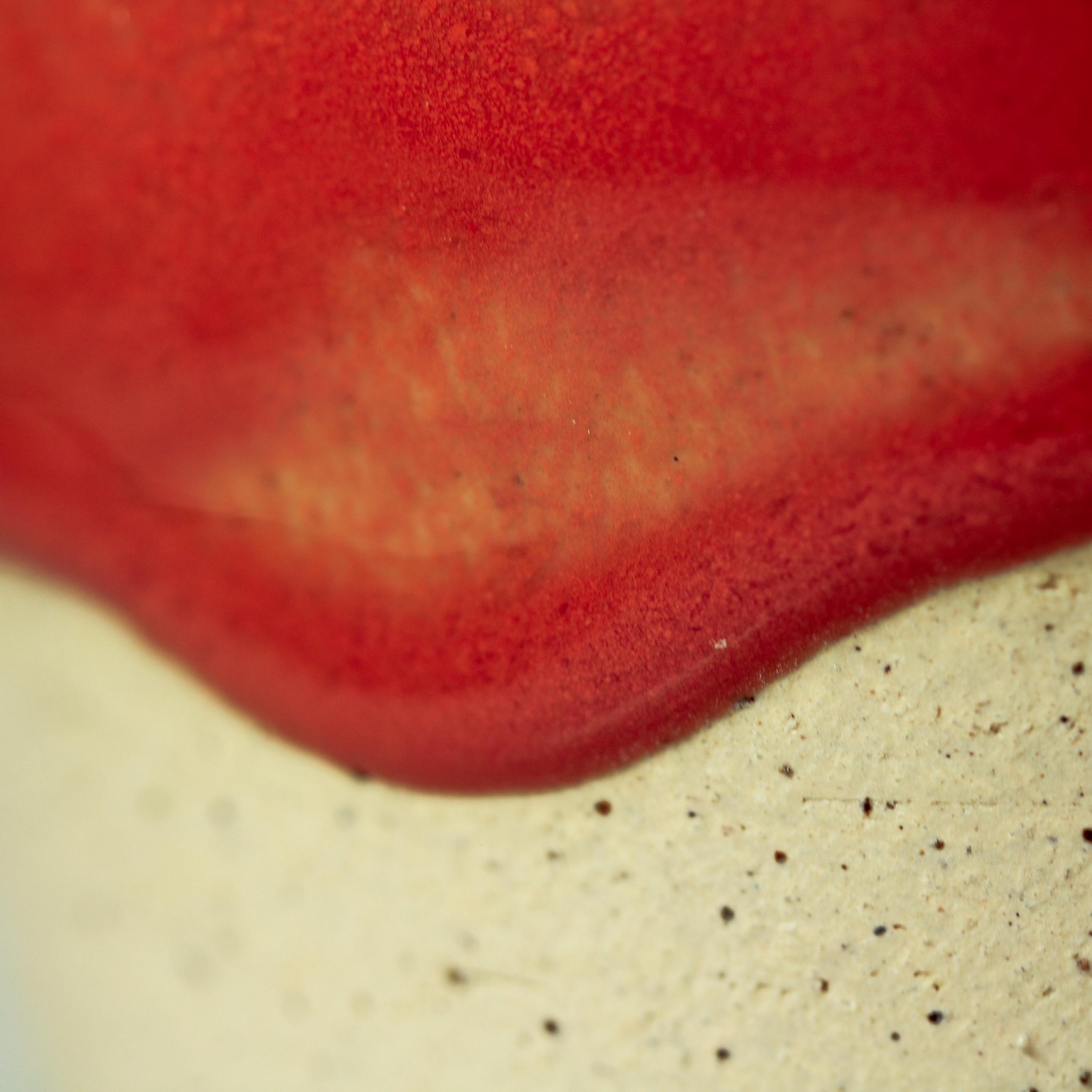 Hand thrown Ceramic Burnt orange Glaze Sippy Cup with metal straw - Image 5