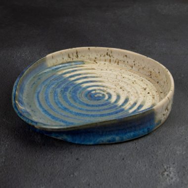 Spoon rest, Hand made, hand thrown stoneware, ceramic glazed spoon rests