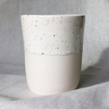 Handmade Ceramic porcelain Vase or Kitchen Utensil holder
