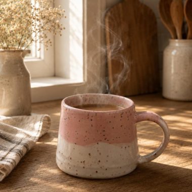 Hand thrown stoneware ceramic small Coffee mug