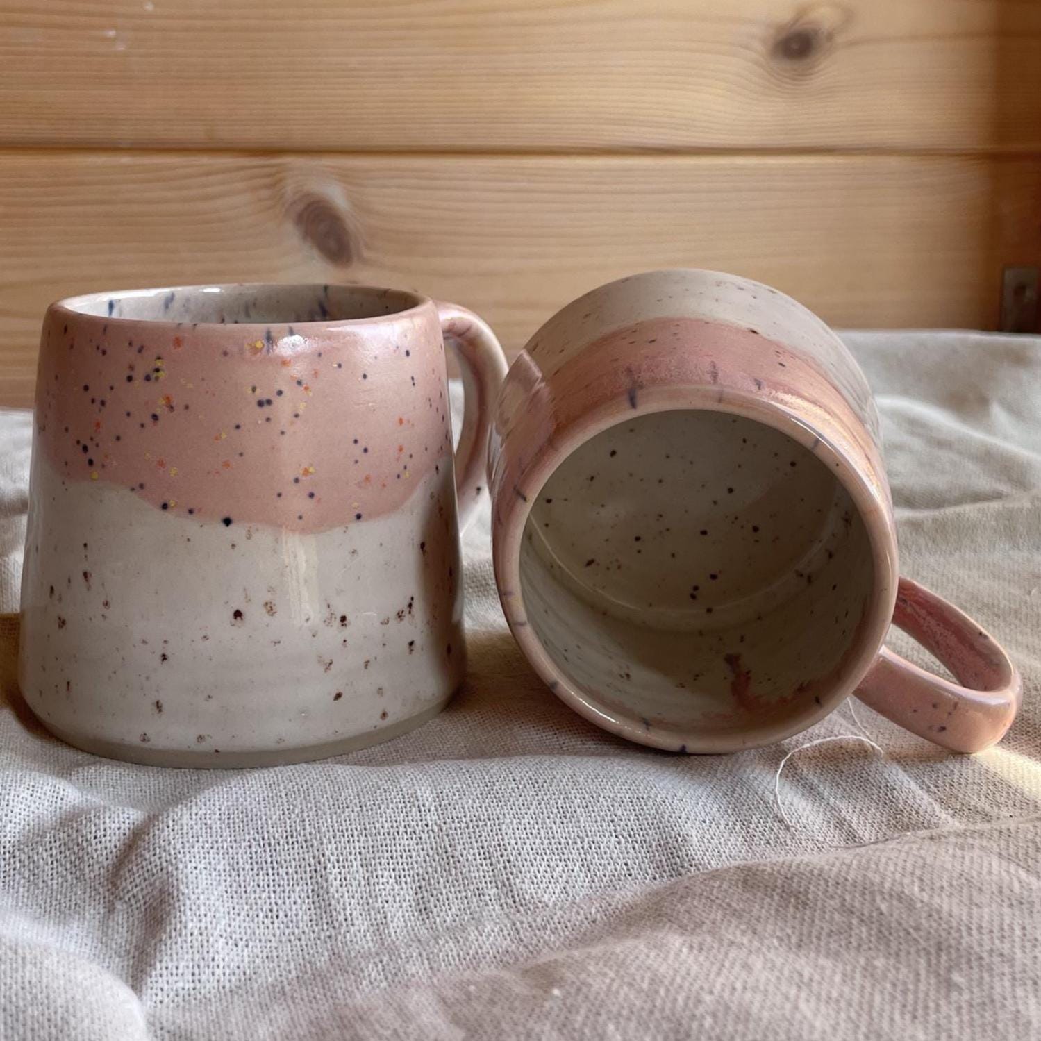 Hand thrown stoneware ceramic small Coffee mug - Image 2